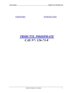 Tributyl Phosphate Cas N°: 126-73-8
