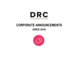 Download Corporate Announcements