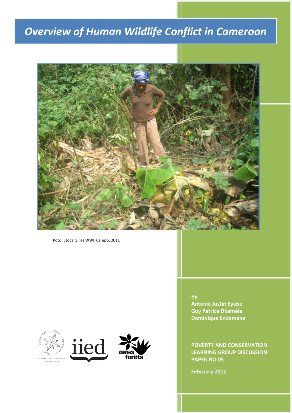 Overview of Human Wildlife Conflict in Cameroon