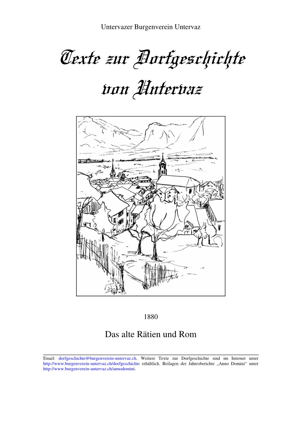 1880-Das Alte Rätien Und
