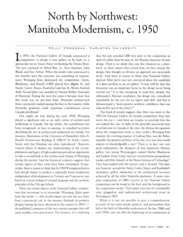 North by Northwest: Manitoba Modernism, C. 1950