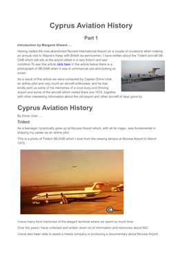 Cyprus Aviation History