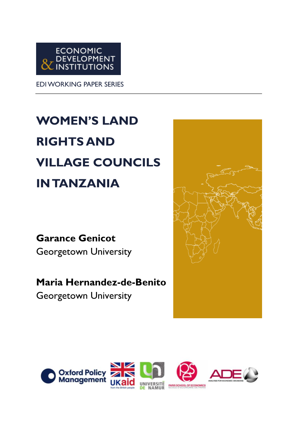 Women's Land Rights and Village Councils in Tanzania