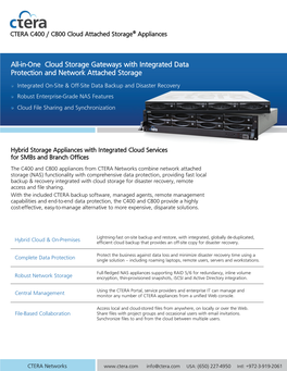 All-In-One Cloud Storage Gateways with Integrated Data Protection And