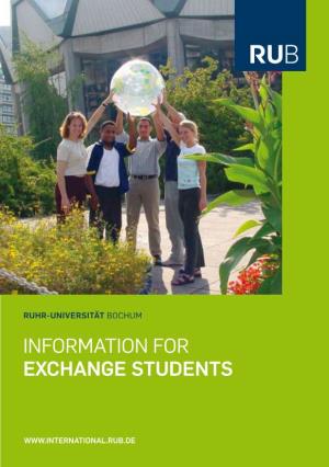 Information for Exchange Students