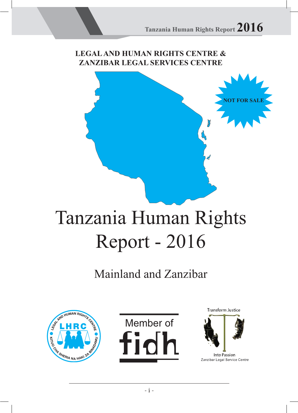 Tanzania Human Rights Report 2016