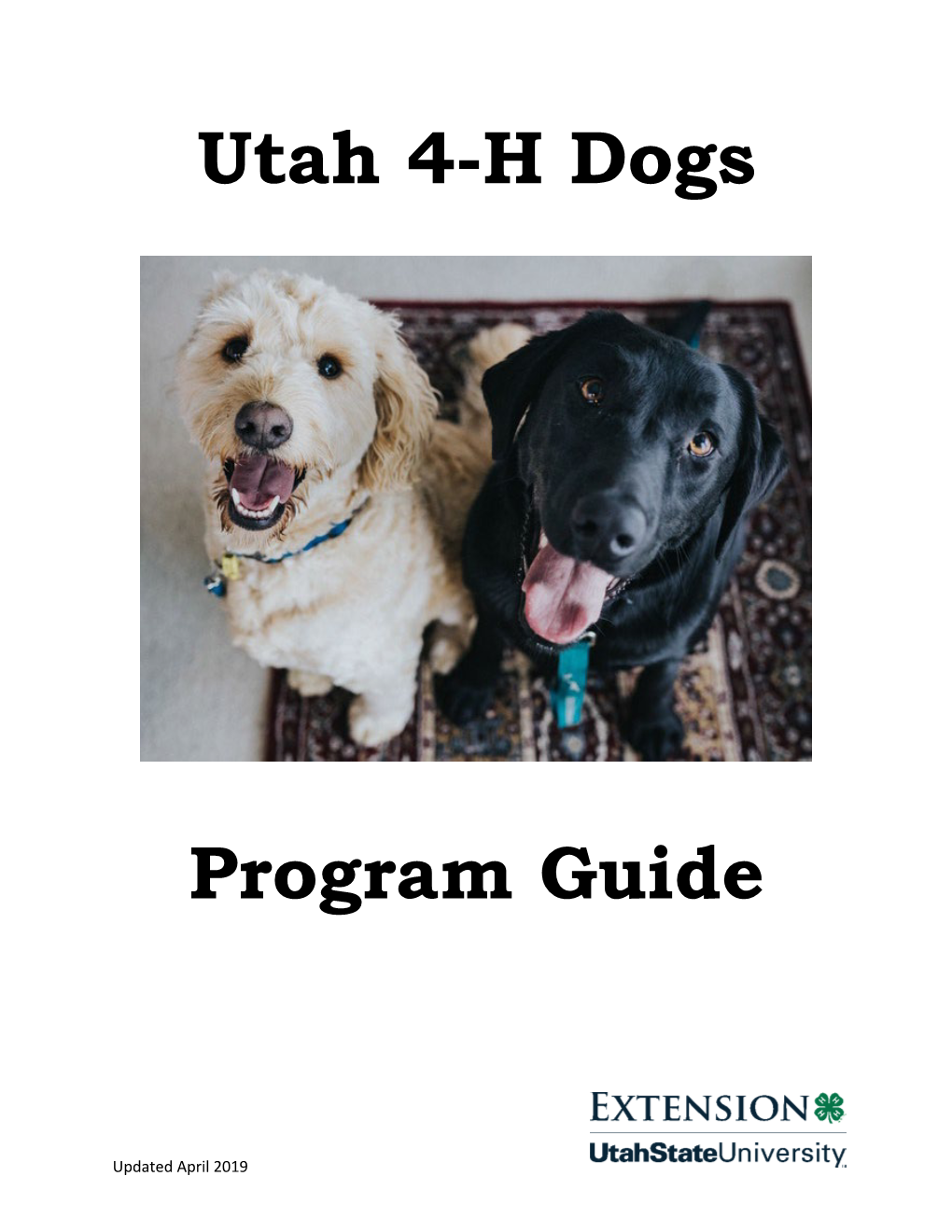 Utah 4-H Dogs Program Guide