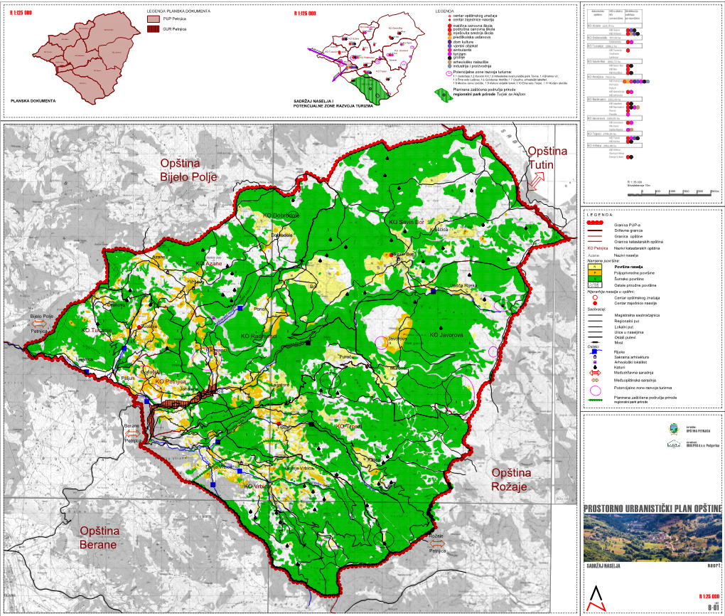 PLAN NAMJENE POVRŠINA I SADRŽAJ NASELJA Nacrt