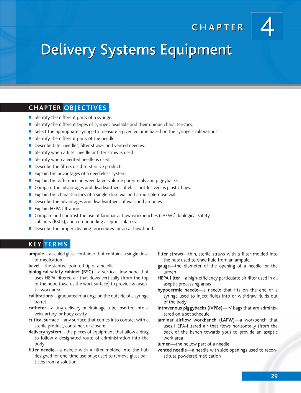 Delivery Systems Equipment