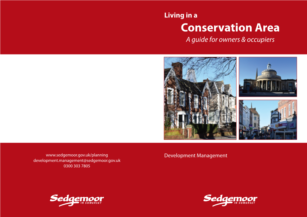 Conservation Area a Guide for Owners & Occupiers