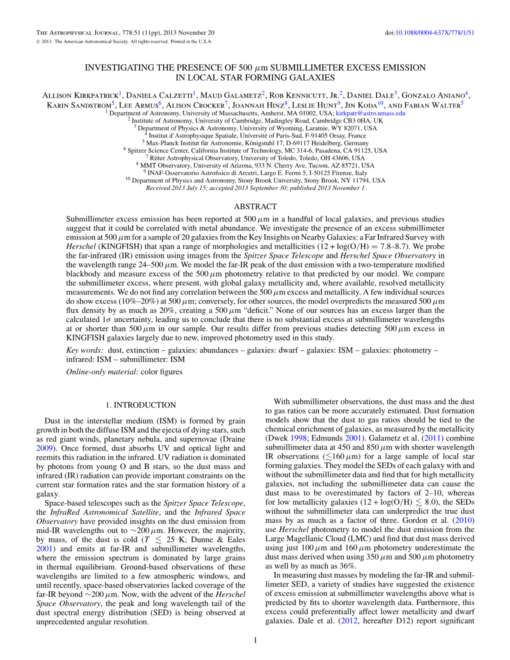 INVESTIGATING the PRESENCE of 500 Μm SUBMILLIMETER EXCESS EMISSION in LOCAL STAR FORMING GALAXIES