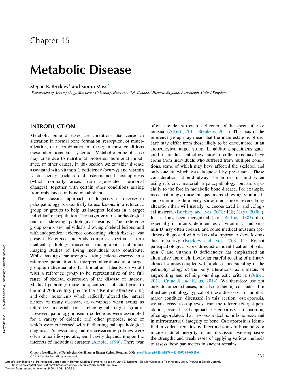 Metabolic Disease