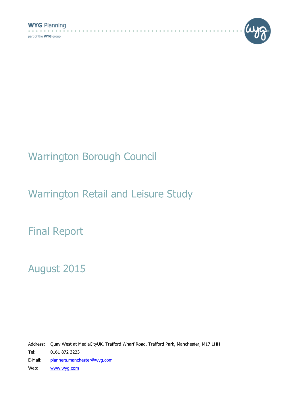 Warrington Retail Study Report