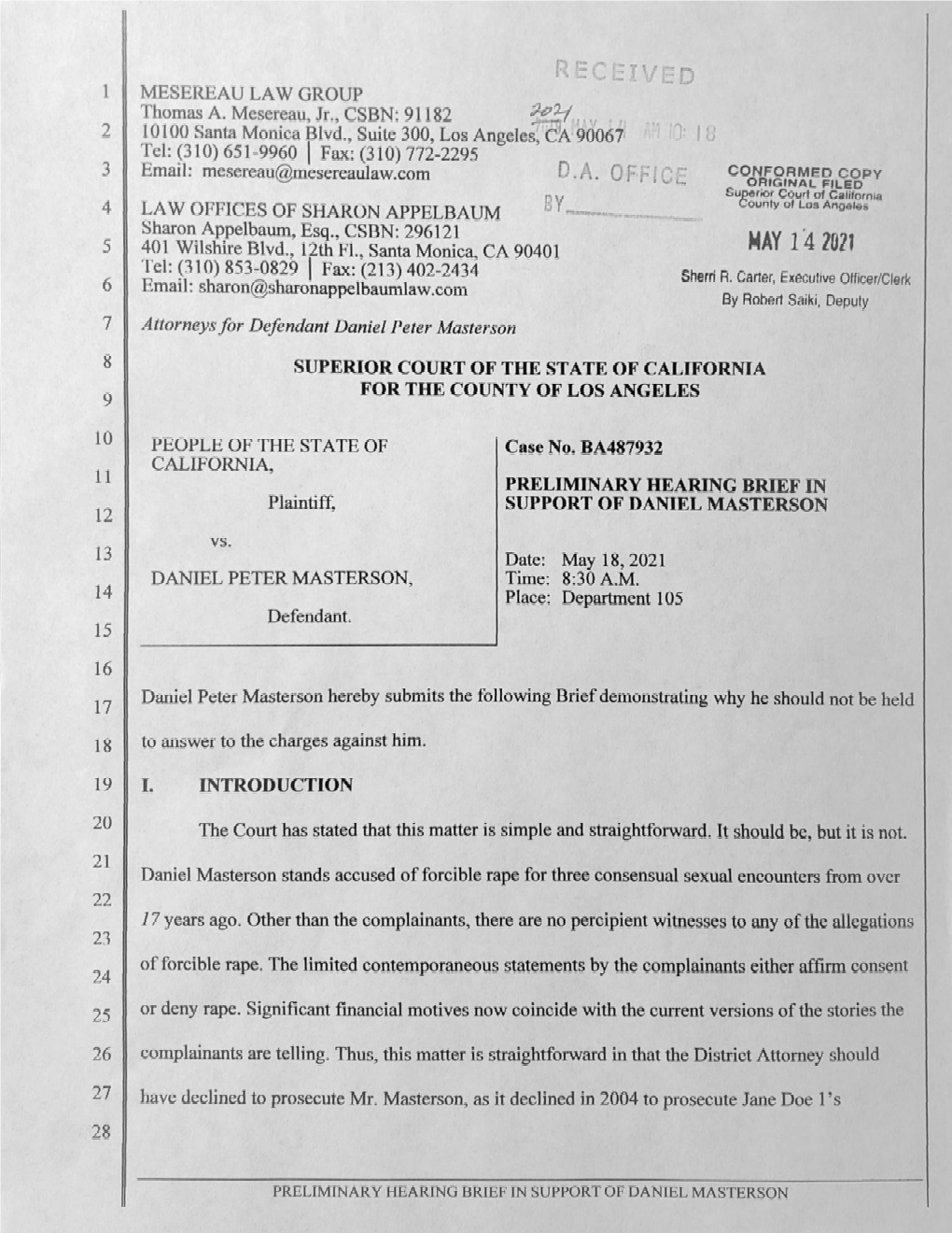 Filed Preliminary Hearing Brief 5.14.21.Pdf