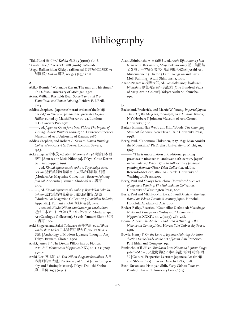 Bibliography