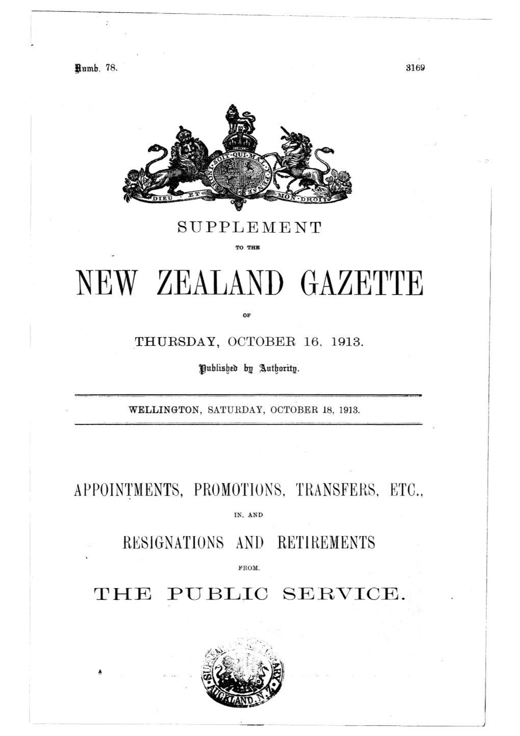 New Zealand Gazette