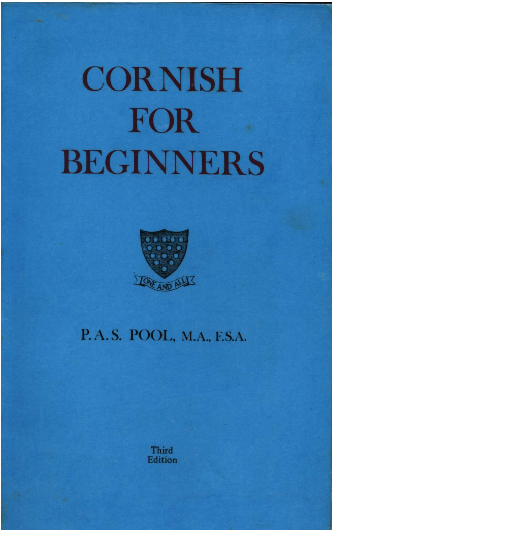 Cornish for Beginners