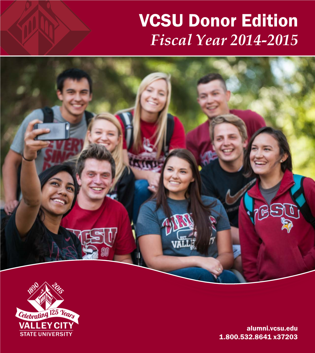 VCSU Donor Edition Fiscal Year 2014-2015
