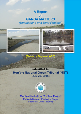 A Report on GANGA MATTERS (Uttarakhand and Uttar Pradesh)