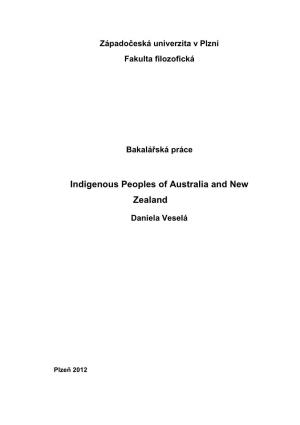 Indigenous Peoples of Australia and New Zealand