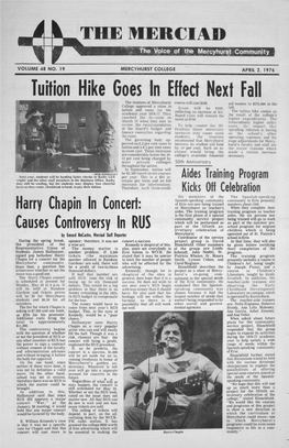 VOLUME MERCYHURST APRIL 2. 1976 Colleges *50Th Anniversary