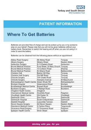 Where to Get Batteries