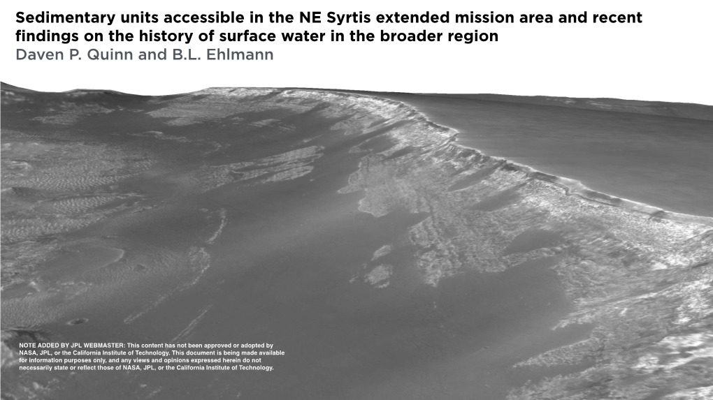 Mars 2020 Landing Site Workshop