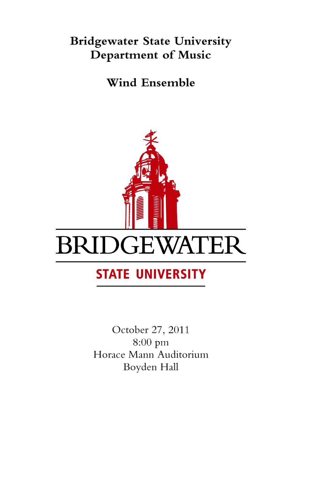 Bridgewater State University Wind Ensemble Concert