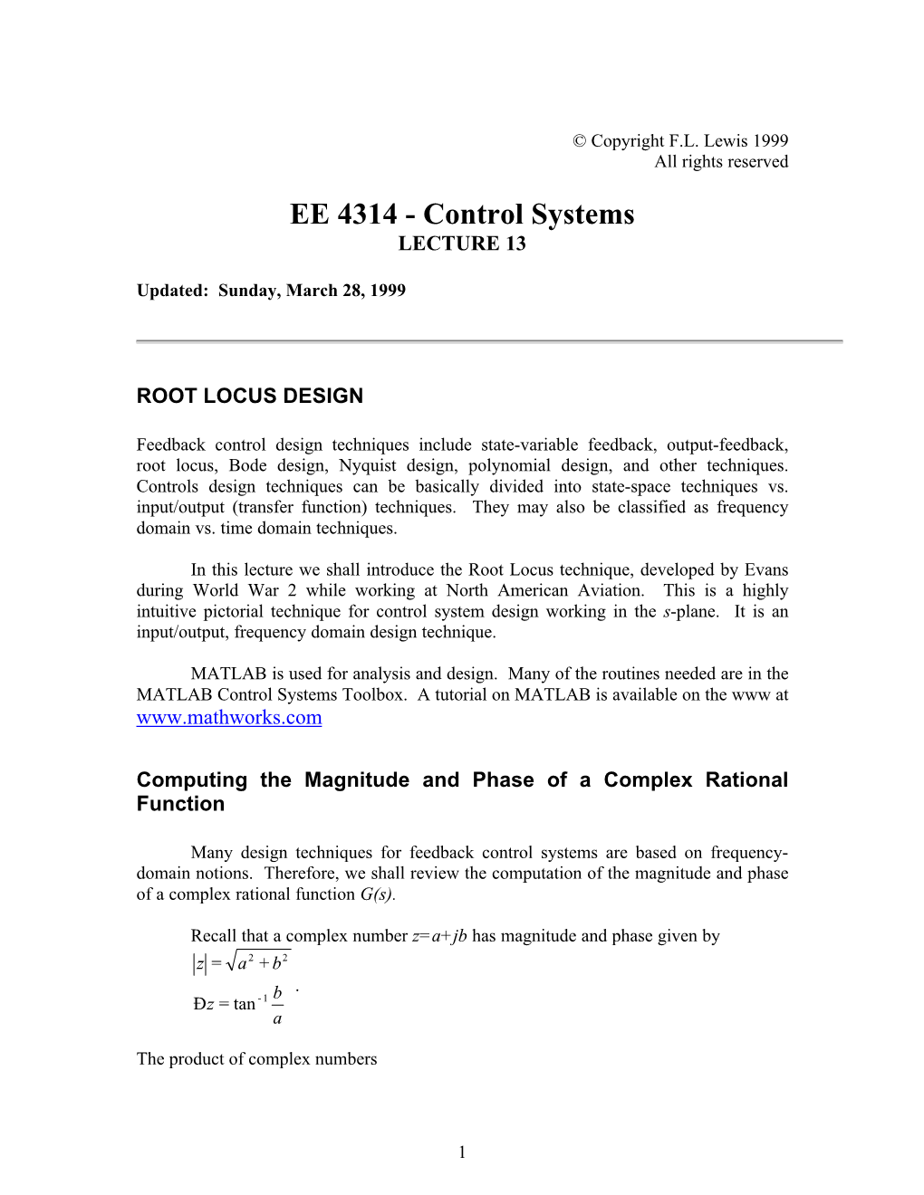 Computing Magnitude and Phase of Rational Complex Functions