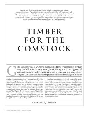 Timber for the Comstock