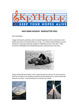 May Bank Holiday Newsletter 2021