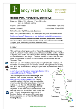Buxted Park, Hurstwood, Blackboys