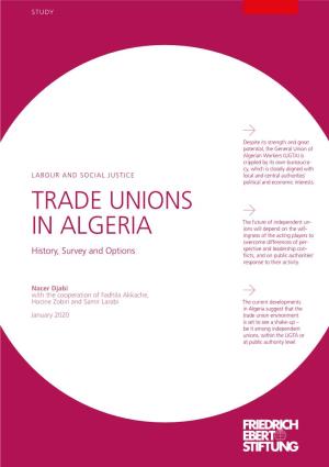 TRADE UNIONS in ALGERIA History, Survey and Options Contents