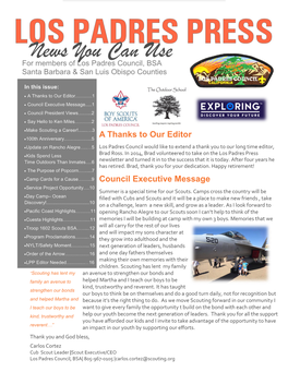 To Download the Los Padres Press June 2019