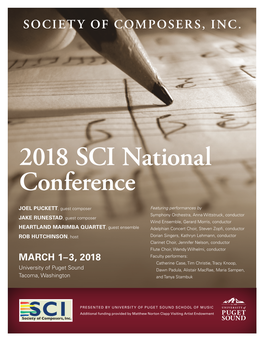 2018 SCI National Conference