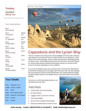 TU Cappadocia and the Lycian Way G H.Pub
