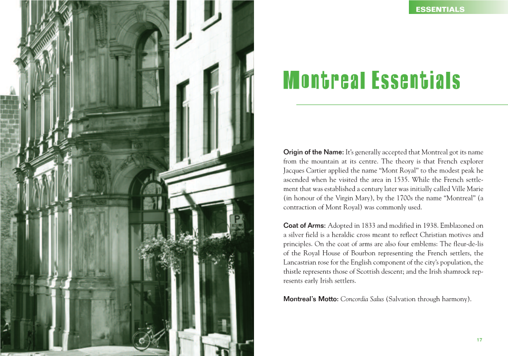 Montreal Essentials