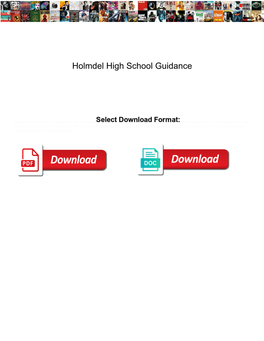 Holmdel High School Guidance