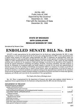 Senate Enrolled Bill