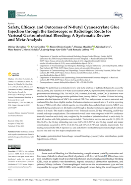 Safety, Efficacy, and Outcomes of N-Butyl Cyanoacrylate Glue Injection Through the Endoscopic Or Radiologic Route for Variceal G