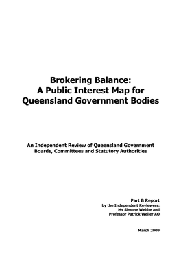 A Public Interest Map for Queensland Government Bodies