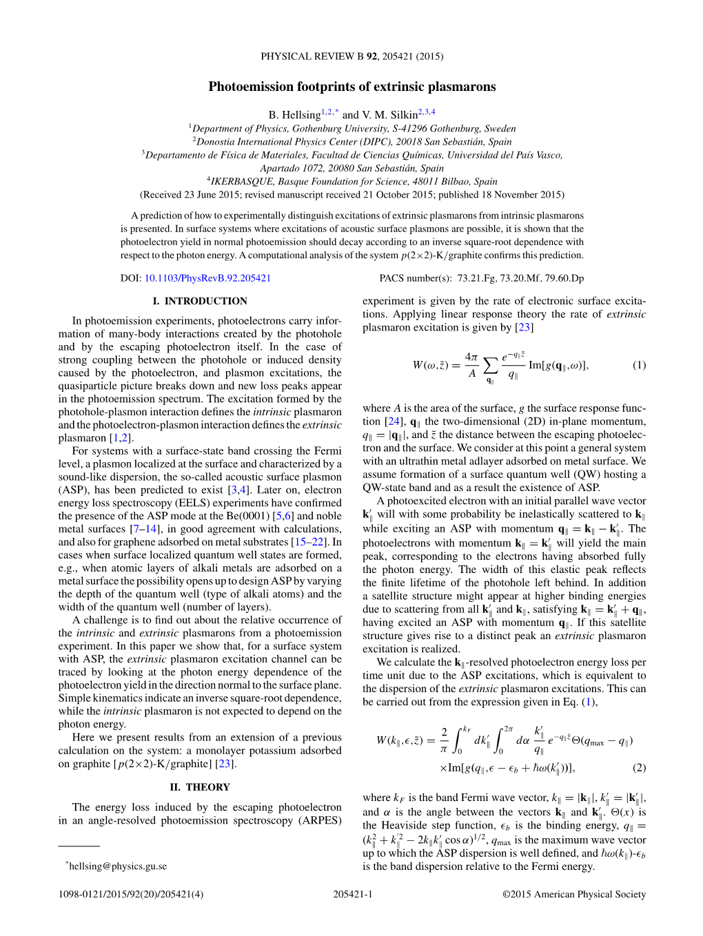 Photoemission Footprints of Extrinsic Plasmarons