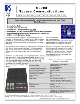 SL700 Secure Communications