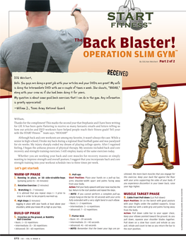 Back Blaster! Back O