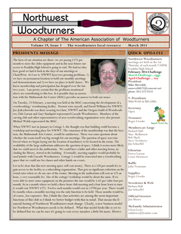 A Chapter of the American Association of Woodturners