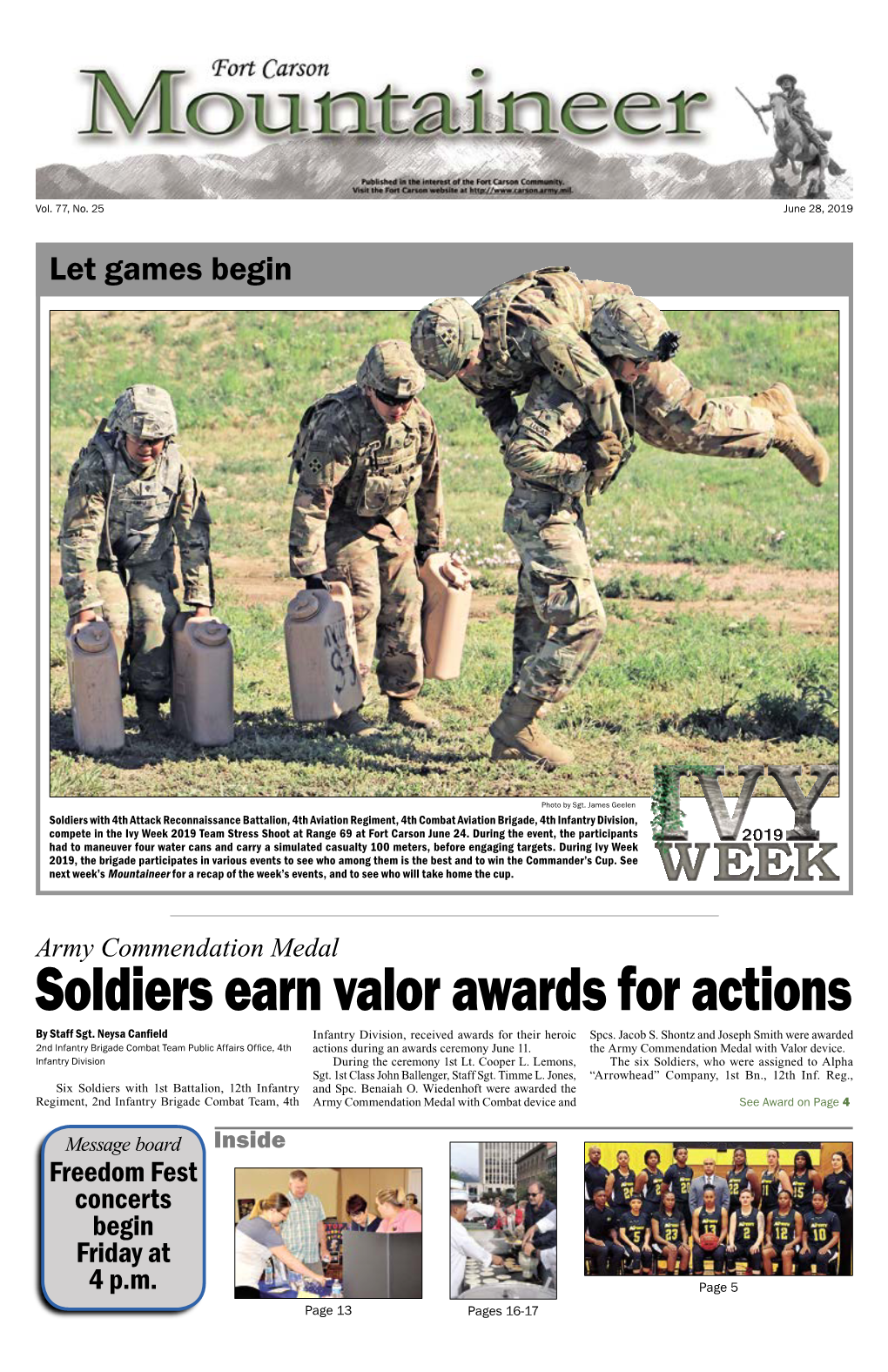 Soldiers Earn Valor Awards for Actions by Staff Sgt