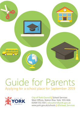 Applying for a School Place for September 2019