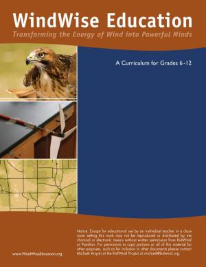 Windwise Education Transforming the Energy of Wind Into Powerful Minds