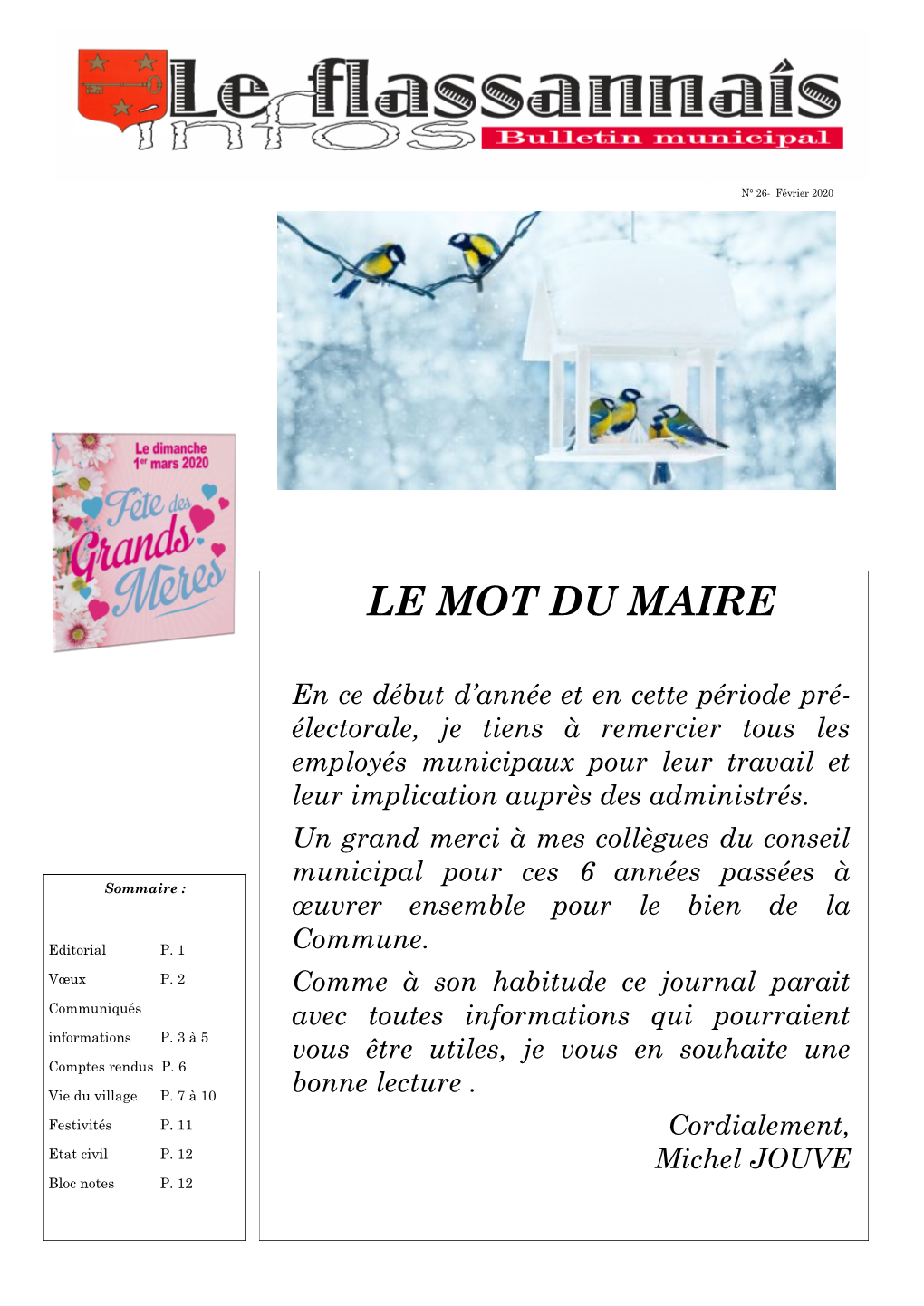 Le Mot Du Maire