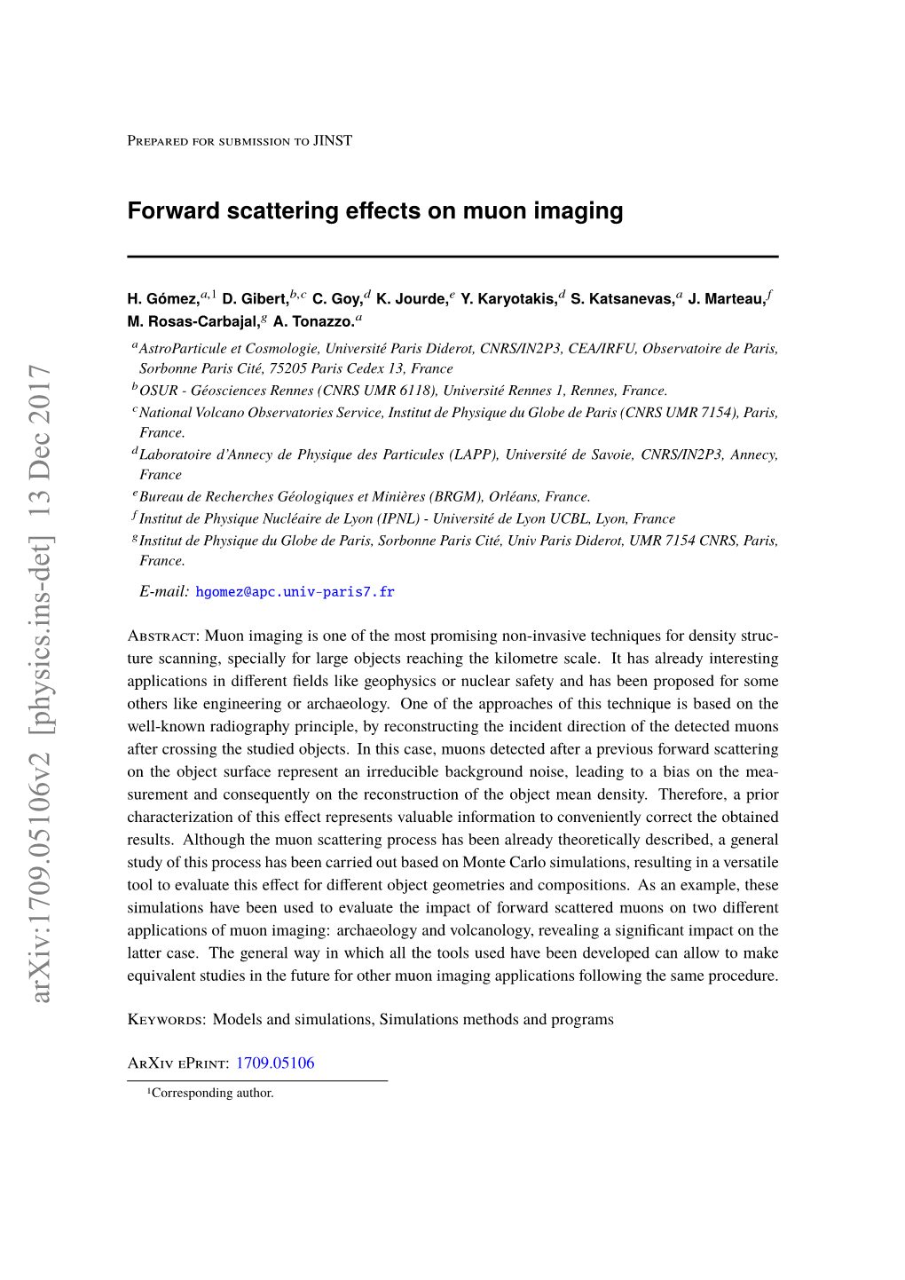 Forward Scattering Effects on Muon Imaging
